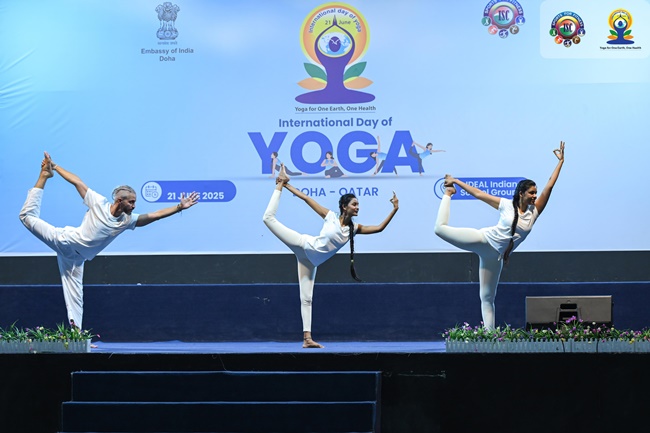 International Yoga Day celebrated in Qatar, a symbol of health and peace and harmony
